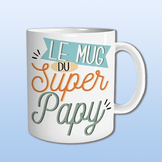 Mug super Papy - idée cadeau homme senior