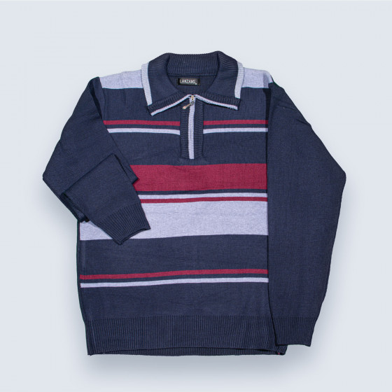 Pull col polo chaud POLDER